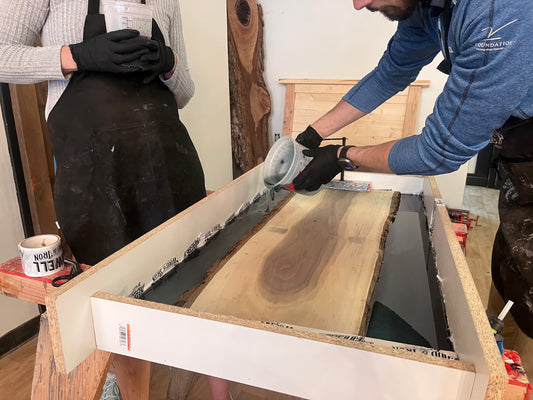 Epoxy River Cribbage Coffee Table Workshop