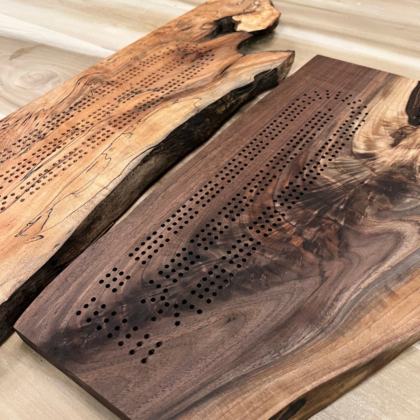 Cribbage Board Workshop: Live-Edge Style