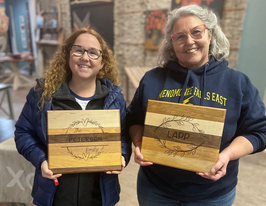 Custom Laser Engraved Family Cutting Board
