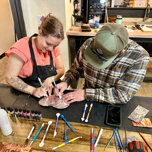 Copper Embossing Heart Workshop