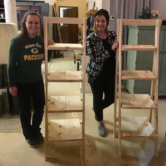 DIY Ladder Shelf Workshop