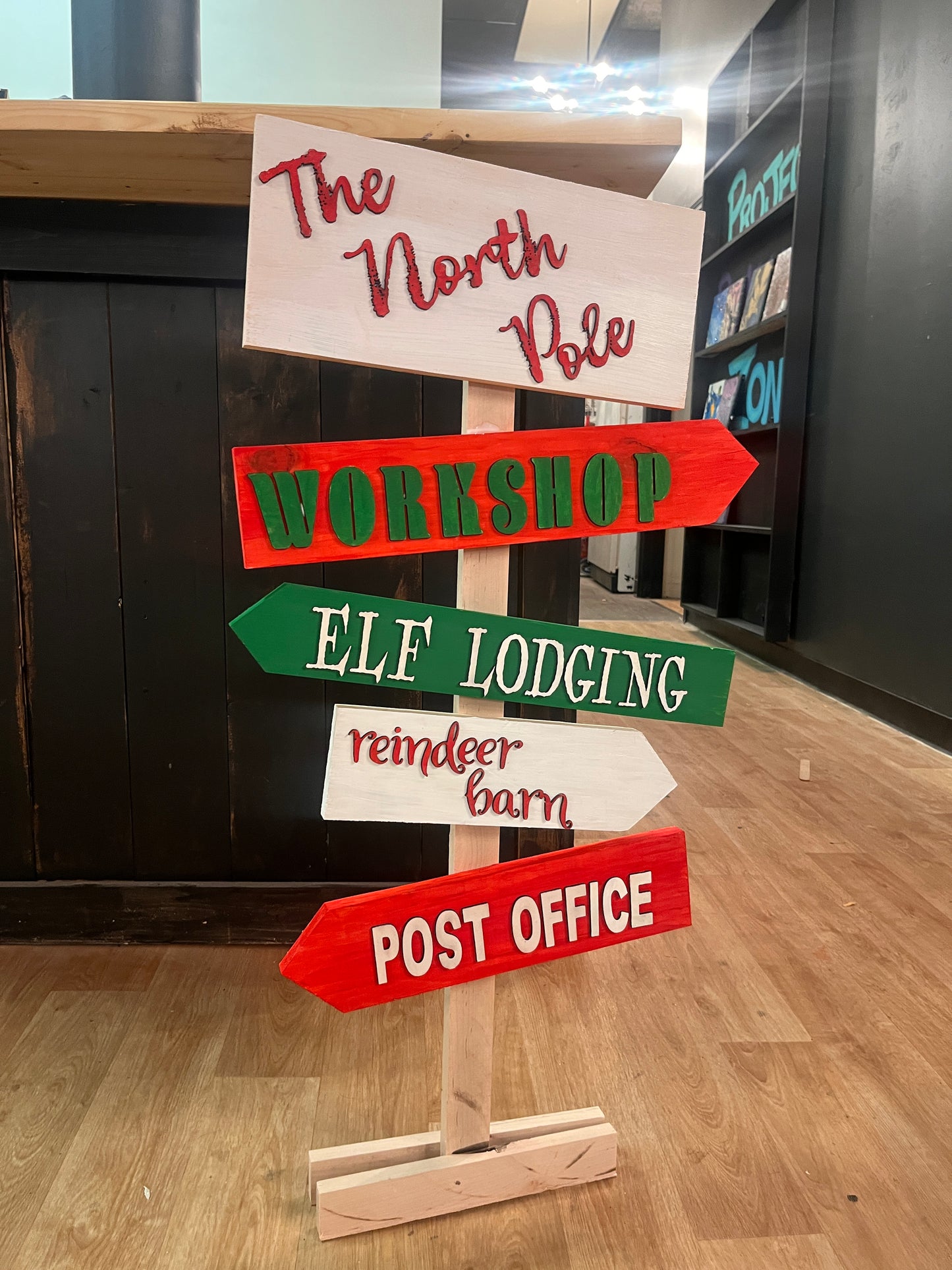 North Pole Directional Sign Workshop