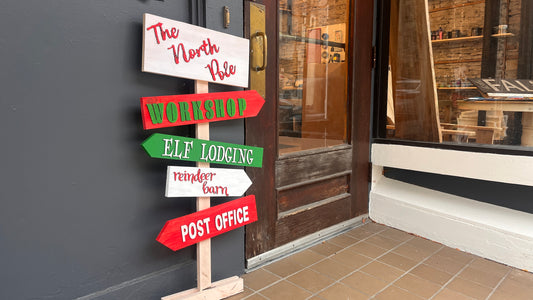 North Pole Directional Sign Workshop