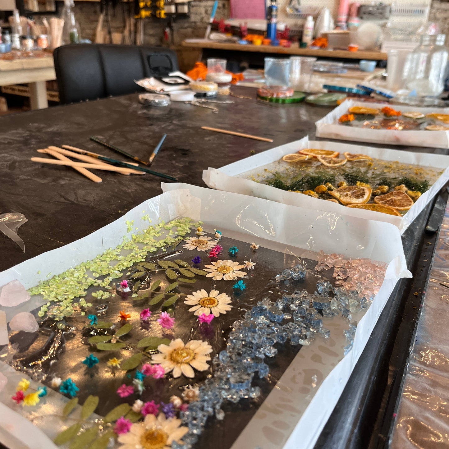 Epoxy Floral Suncatcher Workshop