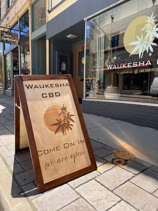 Custom Laser Engraved A-Frame Sign