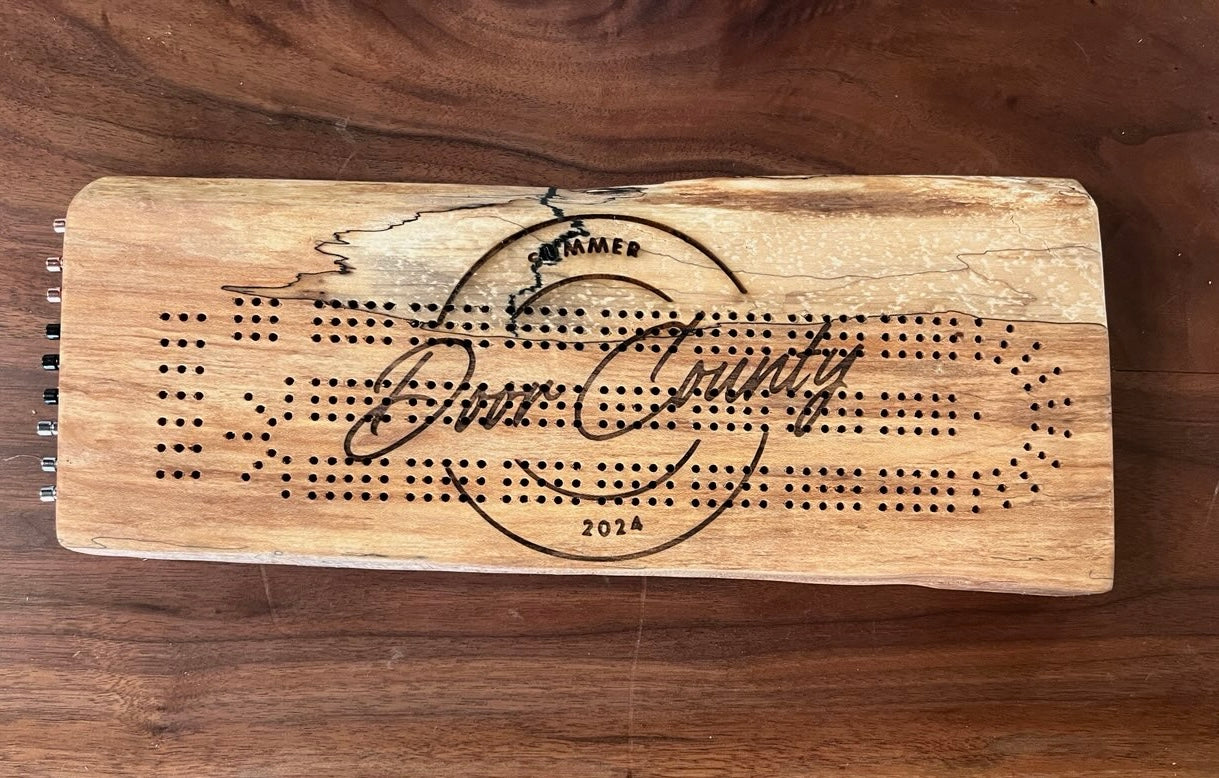 Cribbage Board Workshop: Live-Edge Style