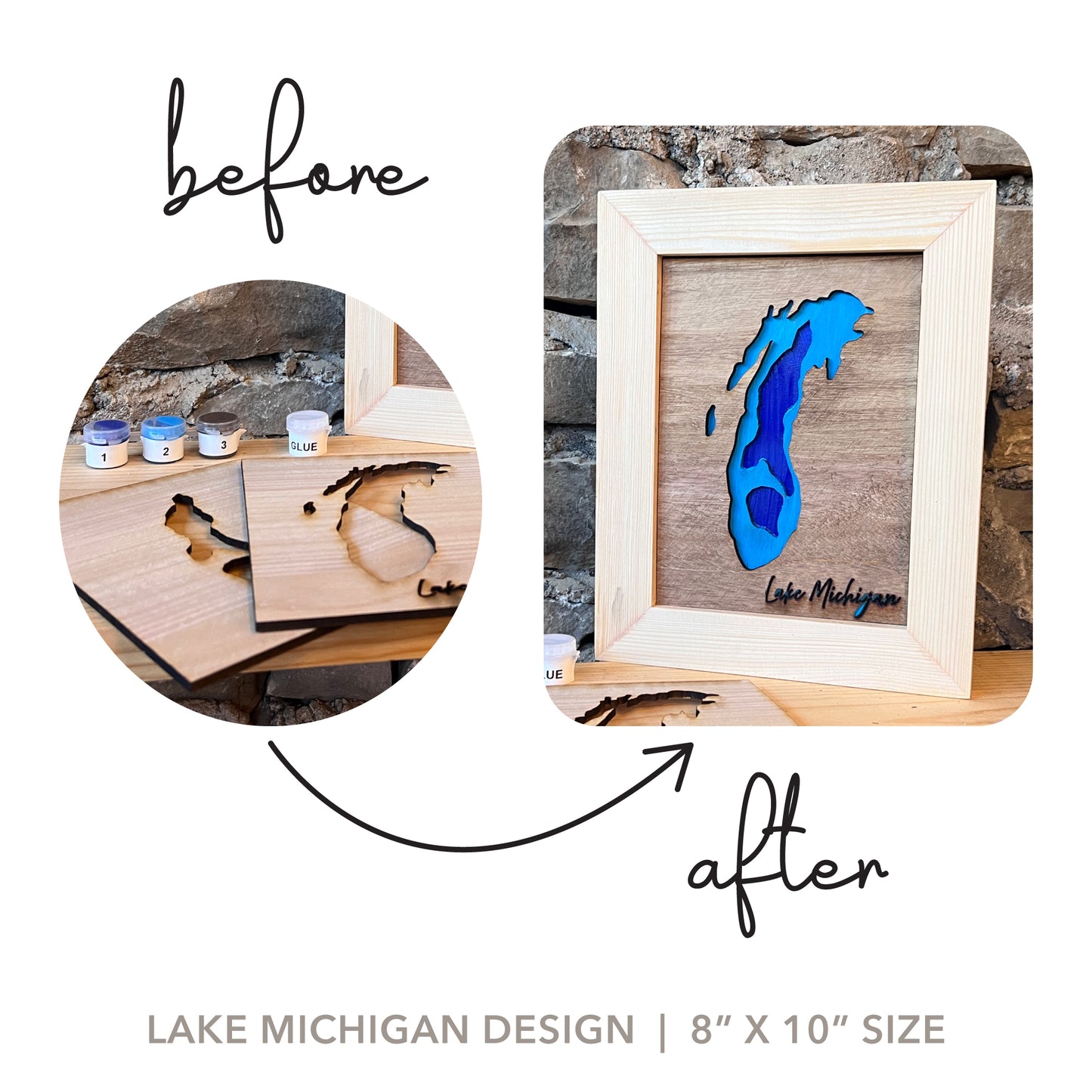 Take & Create Kit: Lake Michigan Depth Chart