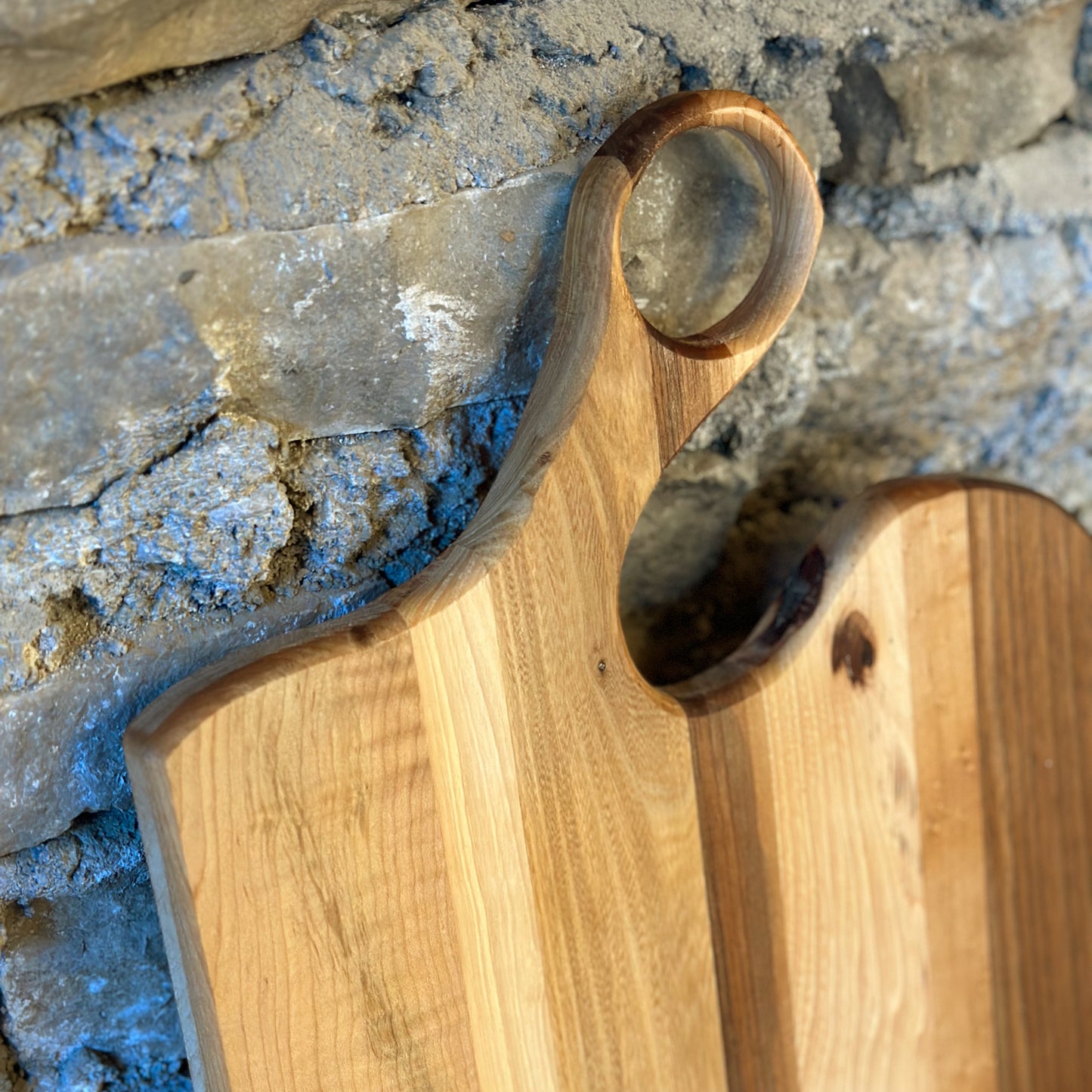 Striped Handle Charcuterie Board