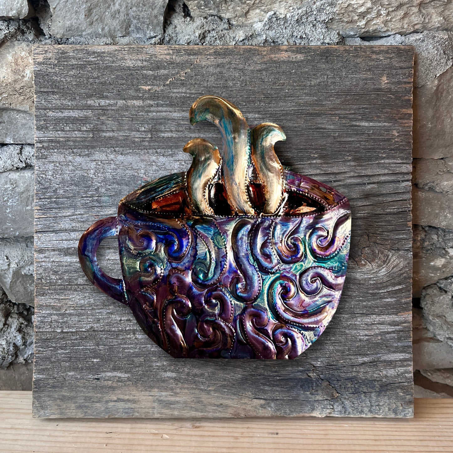 Copper Embossing Coffee Cup Workshop