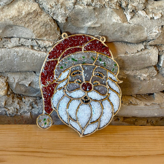 Santa Crushed Glass Suncatcher Workshop
