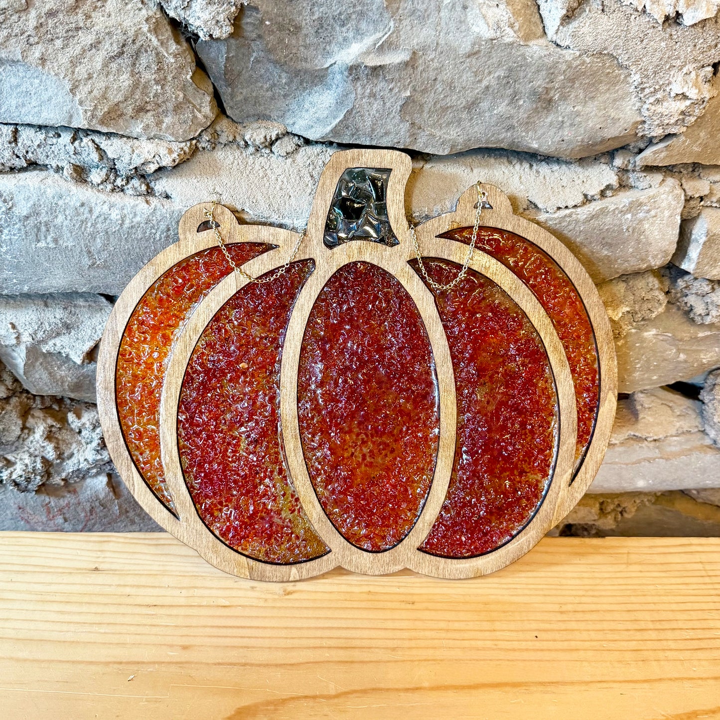 Fall Crushed Glass Suncatcher Workshop