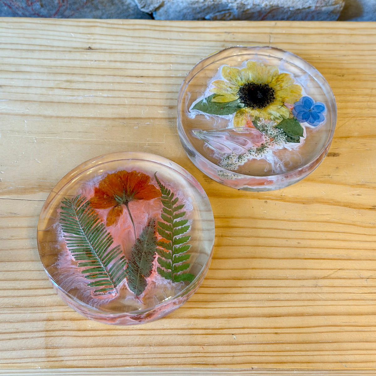 Epoxy Leaf Coasters Workshop