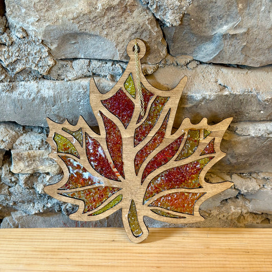 Fall Crushed Glass Suncatcher Workshop