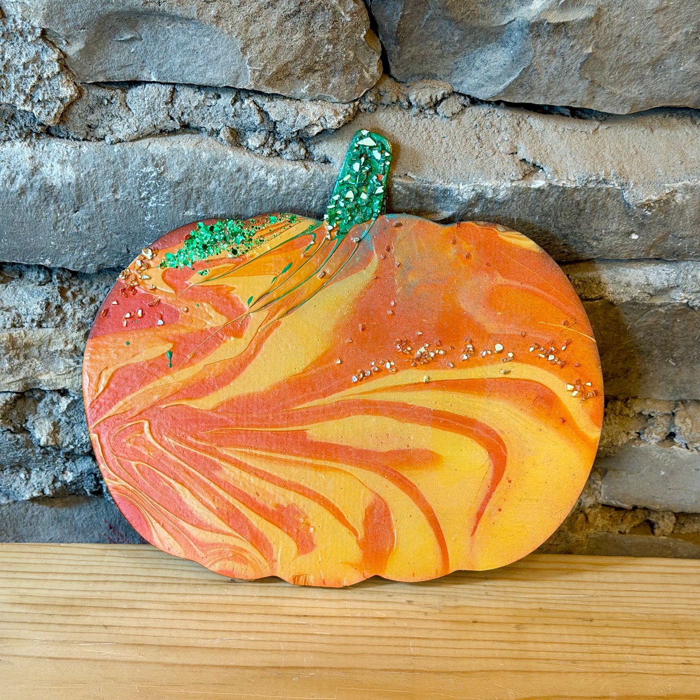 Fluid Art Wood Pumpkin Workshop