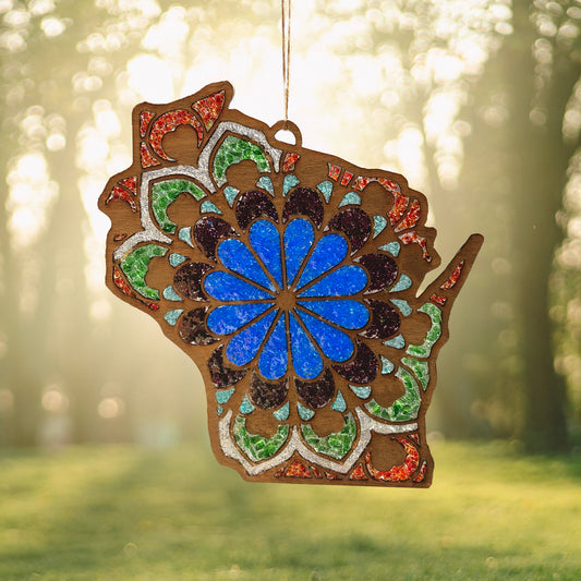 Wisconsin Crushed Glass Suncatcher Workshop