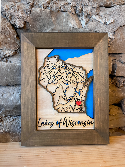 Take & Create Kit: Lakes of Wisconsin Map