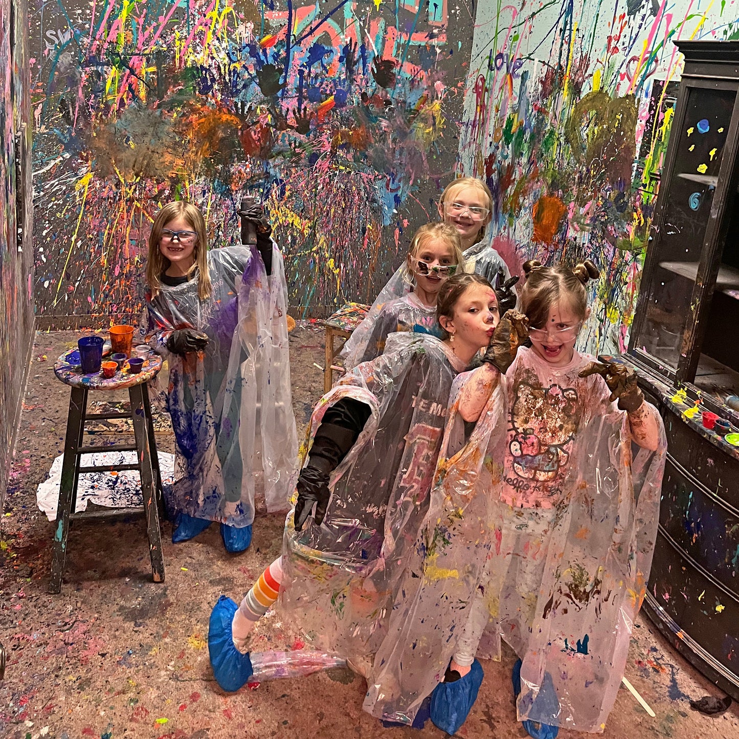 Groupon Splatter Painting Party