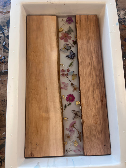 Epoxy River Floral Tray Workshop