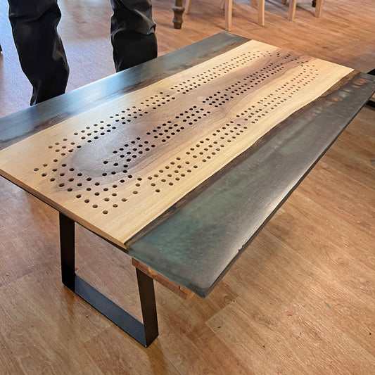 Epoxy River Cribbage Coffee Table Workshop