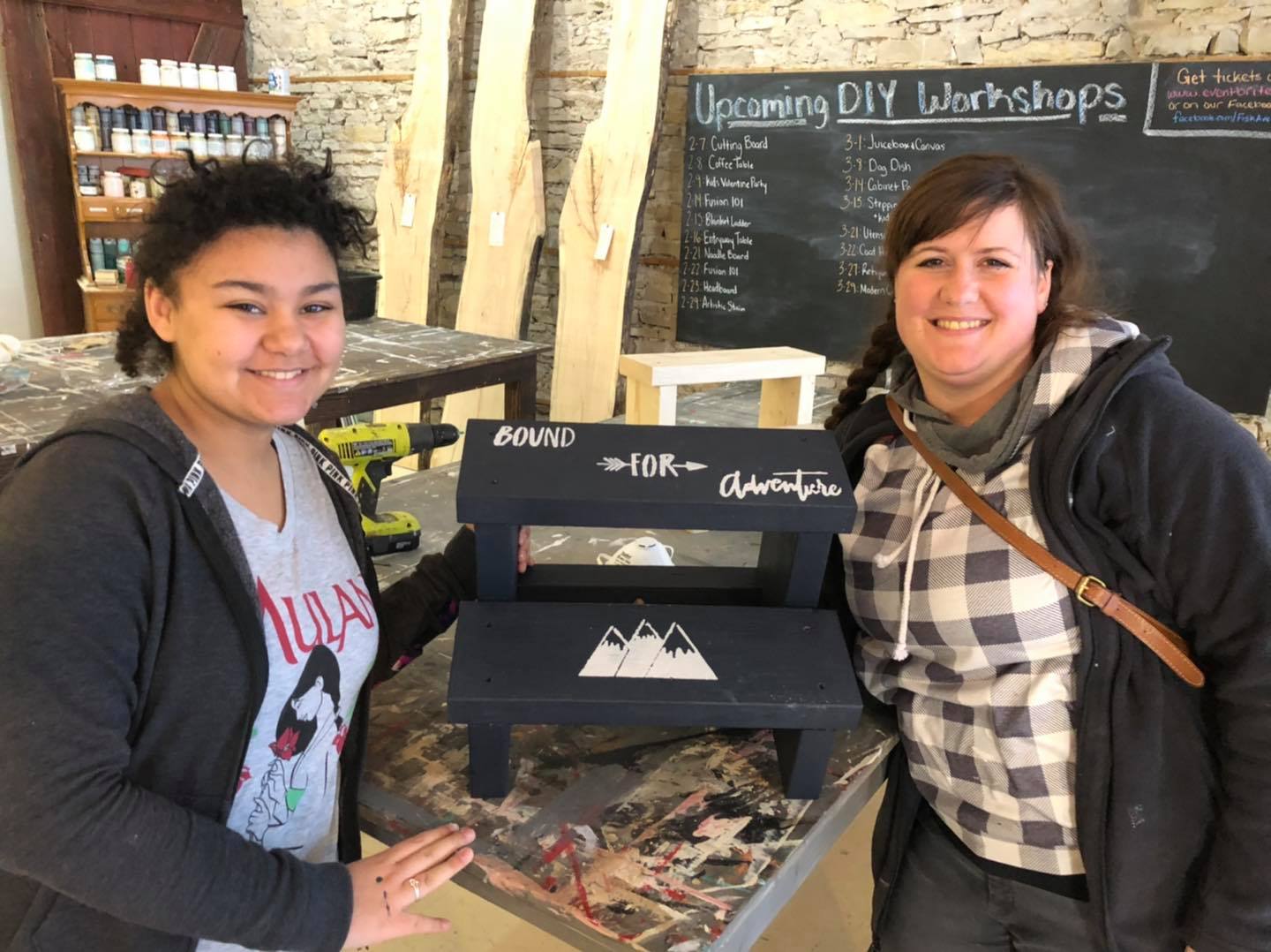 Kids' Step Stool Painting Workshop