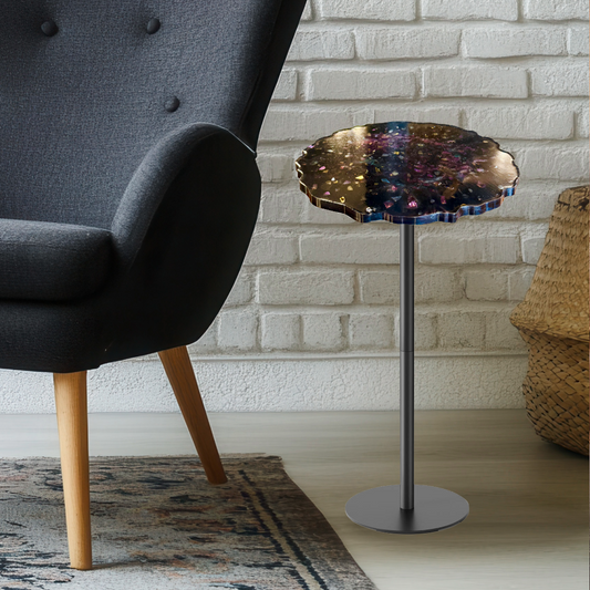 Epoxy Geode Pedestal Table Workshop