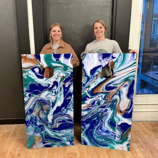Fluid Art Cornhole Boards Workshop