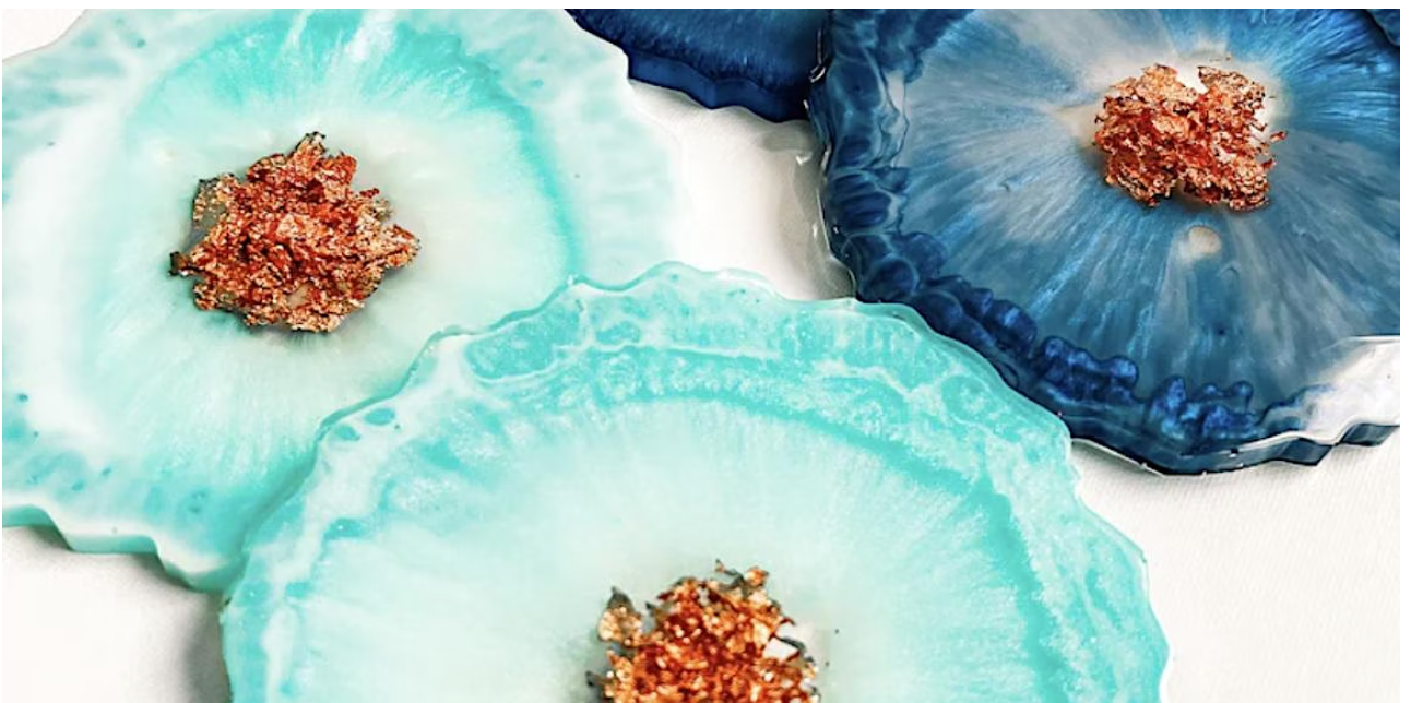 Epoxy Geode Coasters Workshop