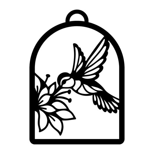 Hummingbird Crushed Glass Suncatcher Workshop