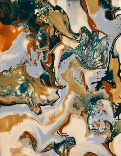 Acrylic Pour Painting Workshop: 8"x10"