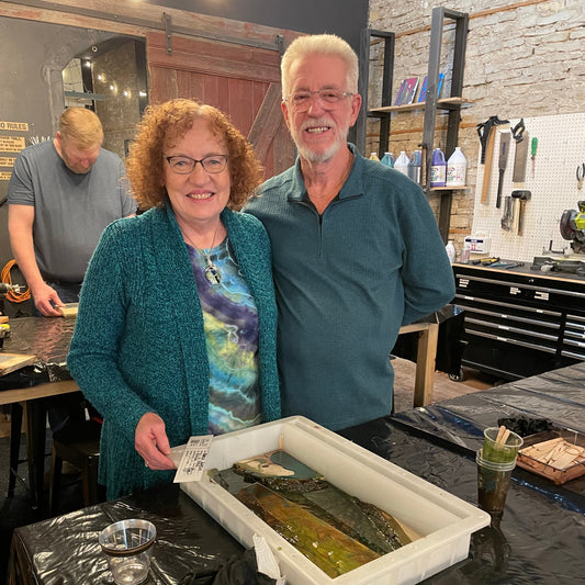 Epoxy River Side C-Table Workshop