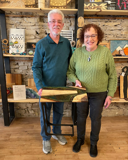 Epoxy River Side C-Table Workshop