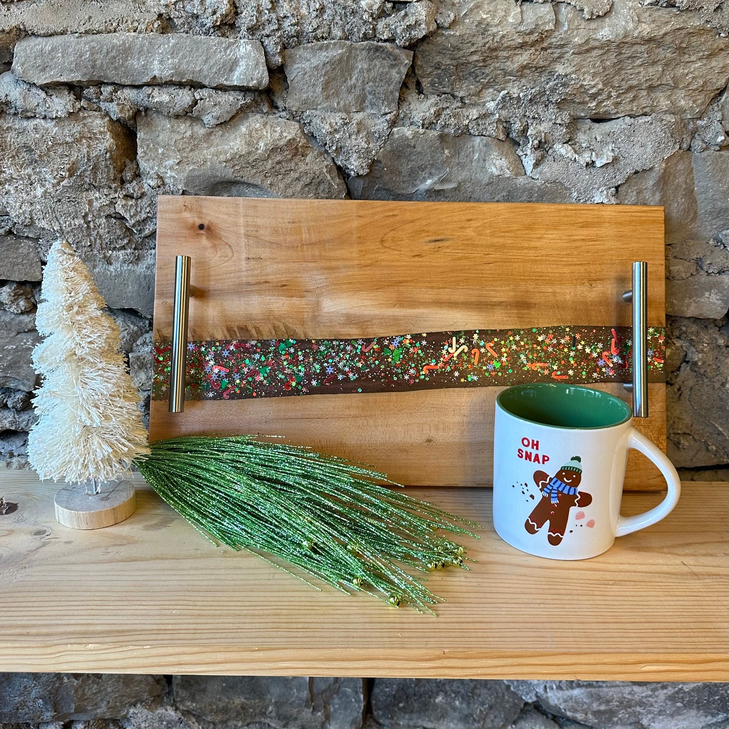 Holiday Epoxy River Tray Workshop