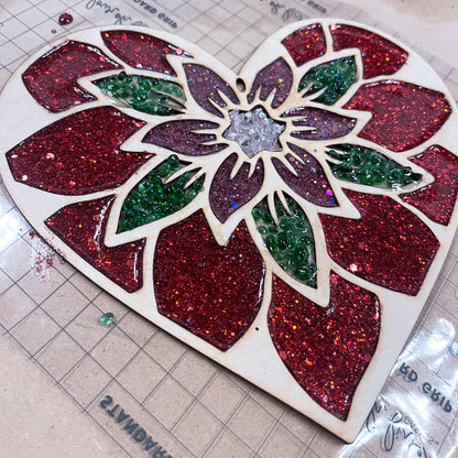 Heart Crushed Glass Suncatcher Workshop