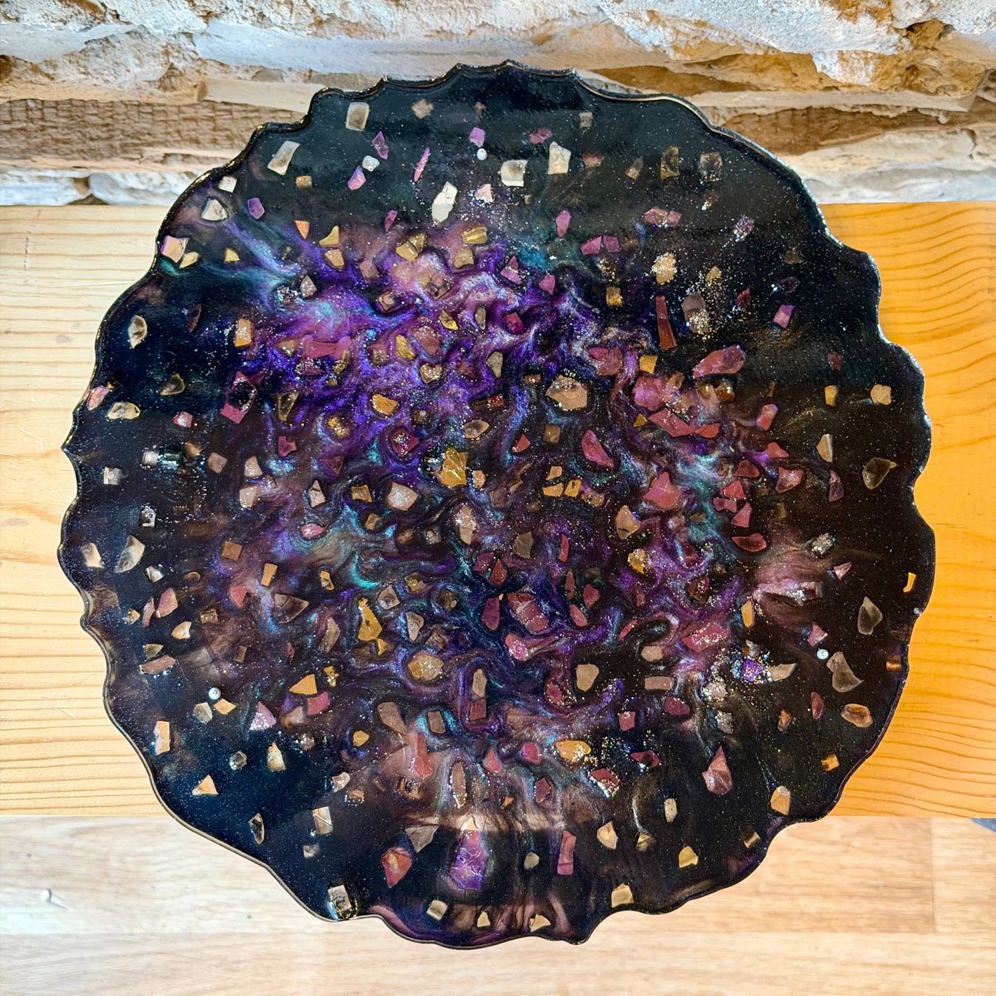 Epoxy Geode Pedestal Table Workshop