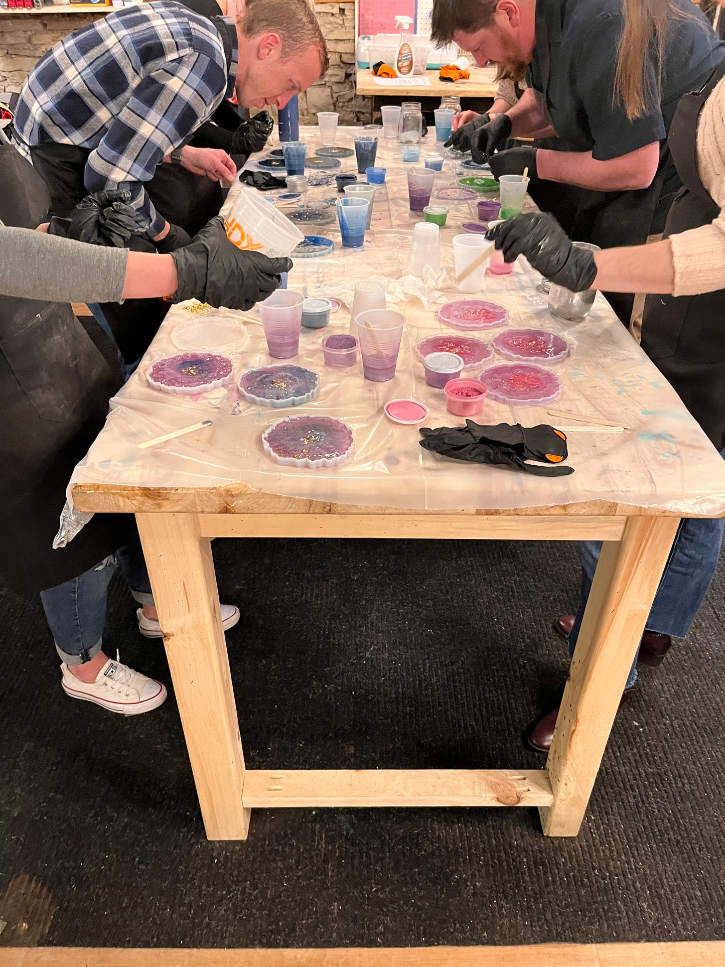 Epoxy Geode Coasters Workshop