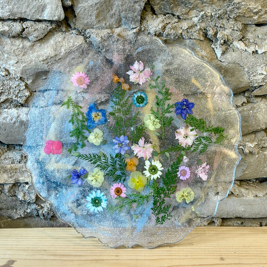 Epoxy Floral Serving Tray Workshop