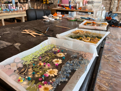 Epoxy Floral Suncatcher Workshop