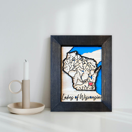 Take & Create Kit: Lakes of Wisconsin Map