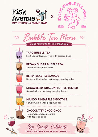 Private Workshop: Bubble Tea Birthday