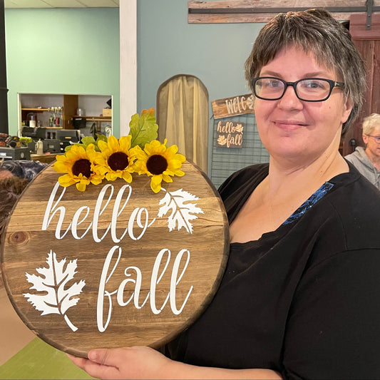 Hello Fall Sign Workshop