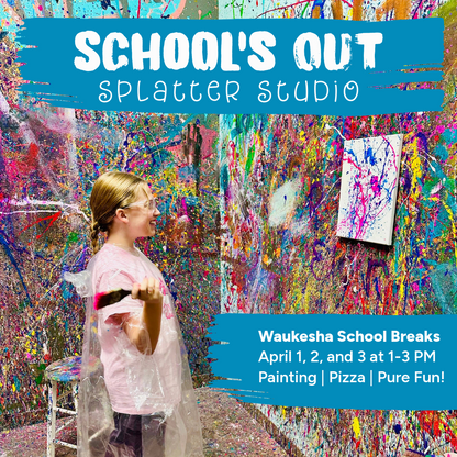 School's Out Splatter Studio: Kids Painting & Pizza
