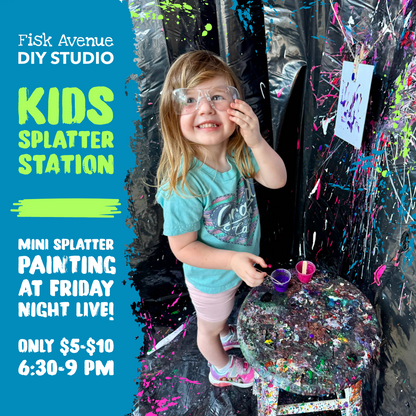 Kids Splatter Station at Friday Night Live
