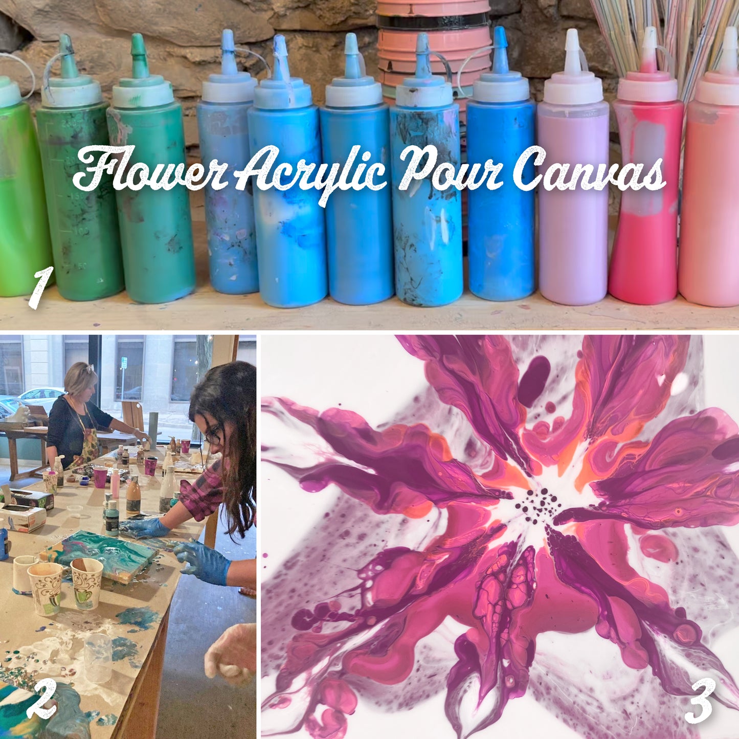 Floral Acrylic Pour Workshop