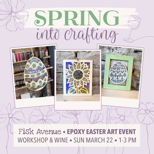 Spring Into Crafting: Crushed Glass & Epoxy Art