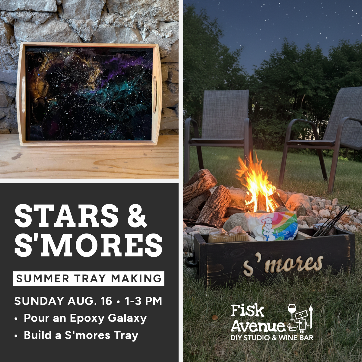 Stars & S'mores: Summer Tray Making