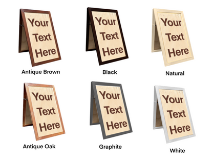 Custom Laser Engraved A-Frame Sign