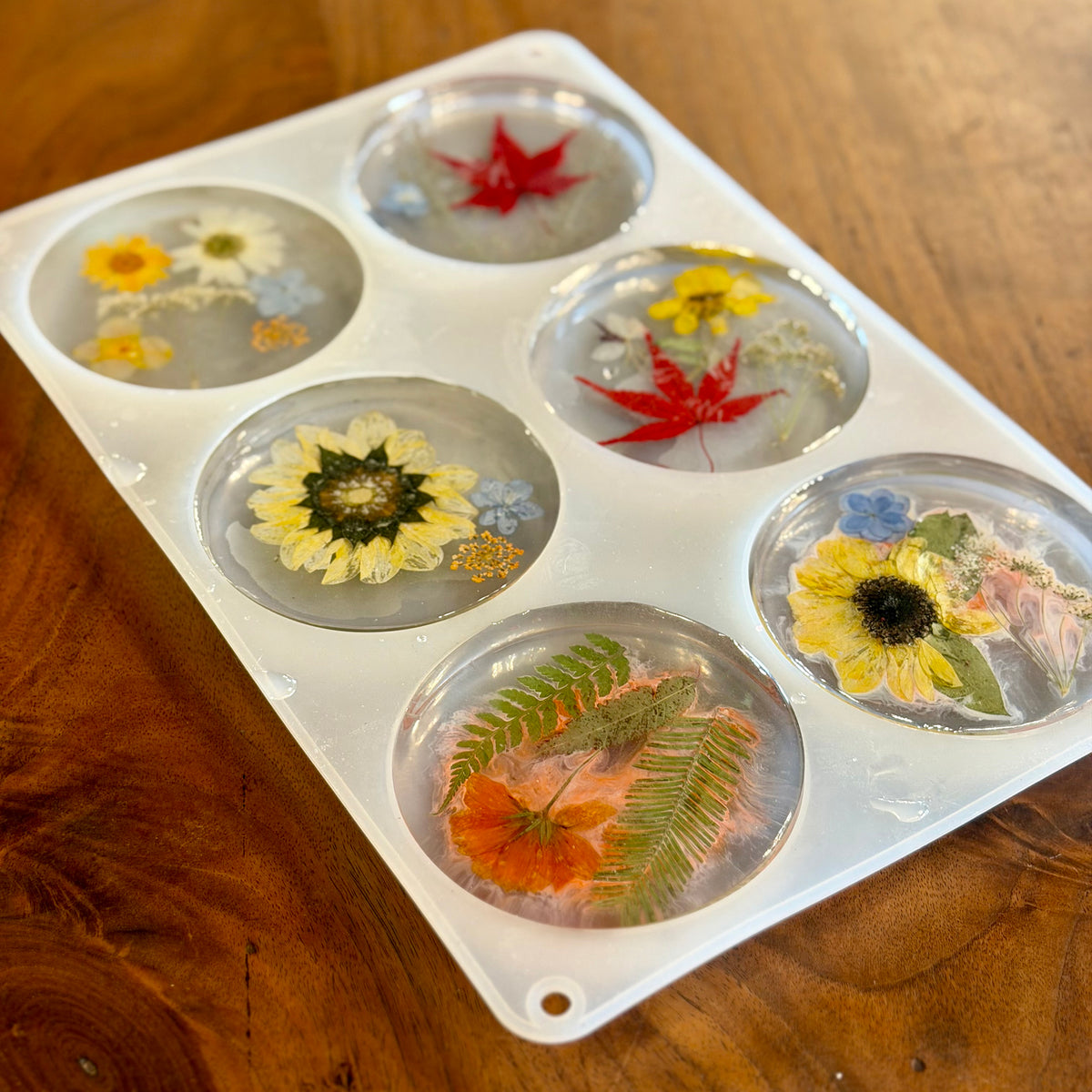 Epoxy Leaf Coasters Workshop