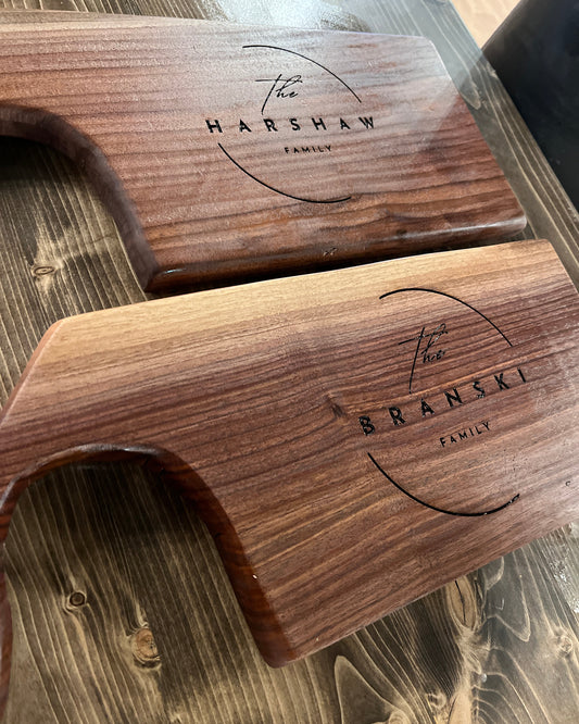 Custom Laser Engraved Family Charcuterie Board