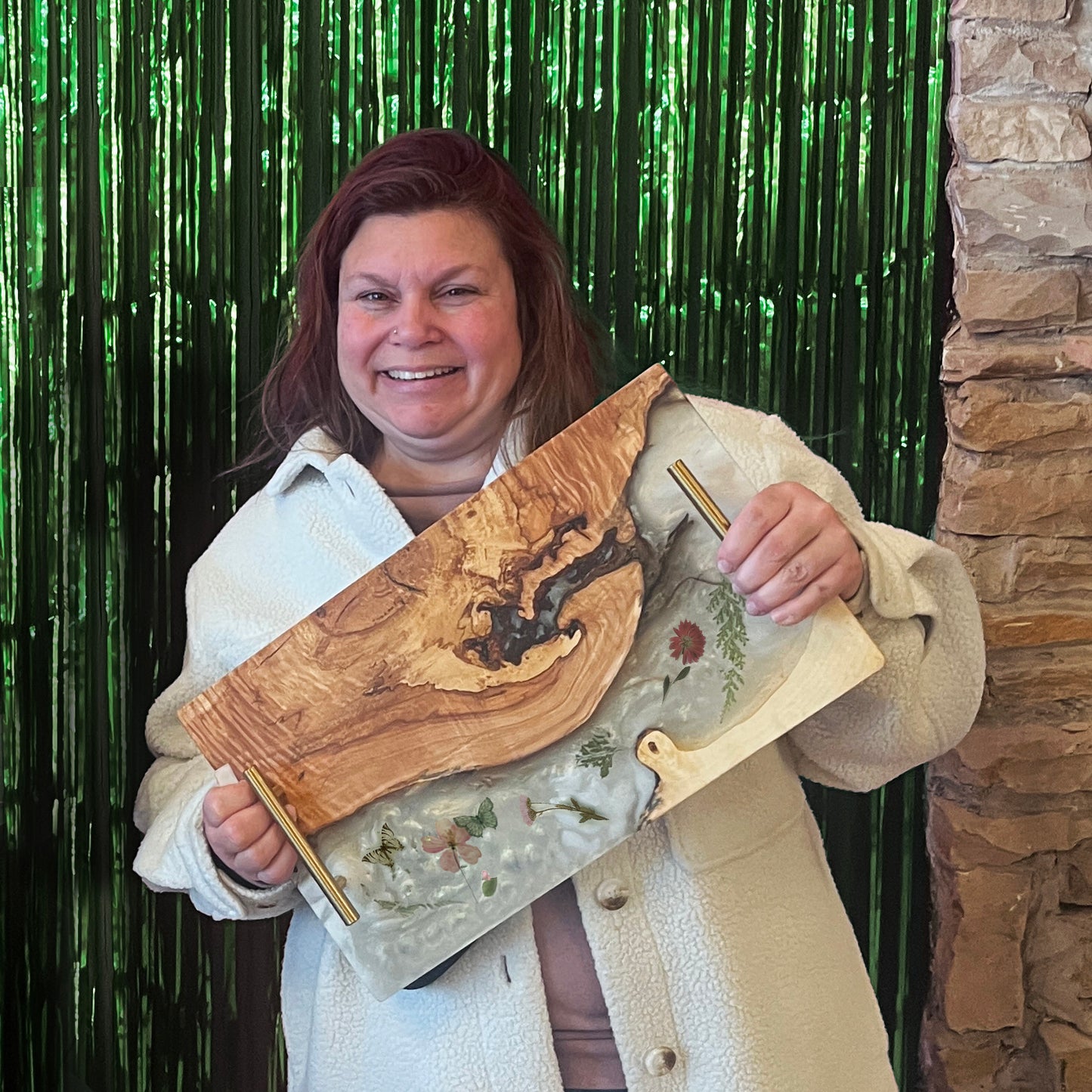 Epoxy River Floral Tray Workshop