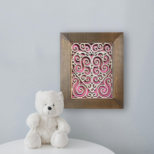 Take & Create Kit: Wooden Heart Mandala